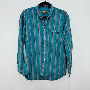 Vintage OshKosh B'Gosh Pocket Casual Button Shirt Sz Lg 100% cotton Western